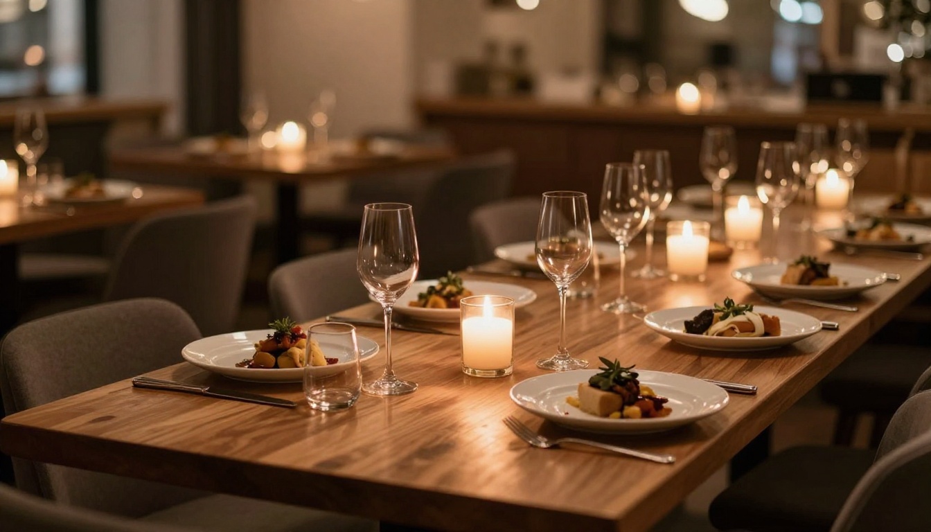 Nettside for restaurant: Meny, bordreservasjon og Google Maps